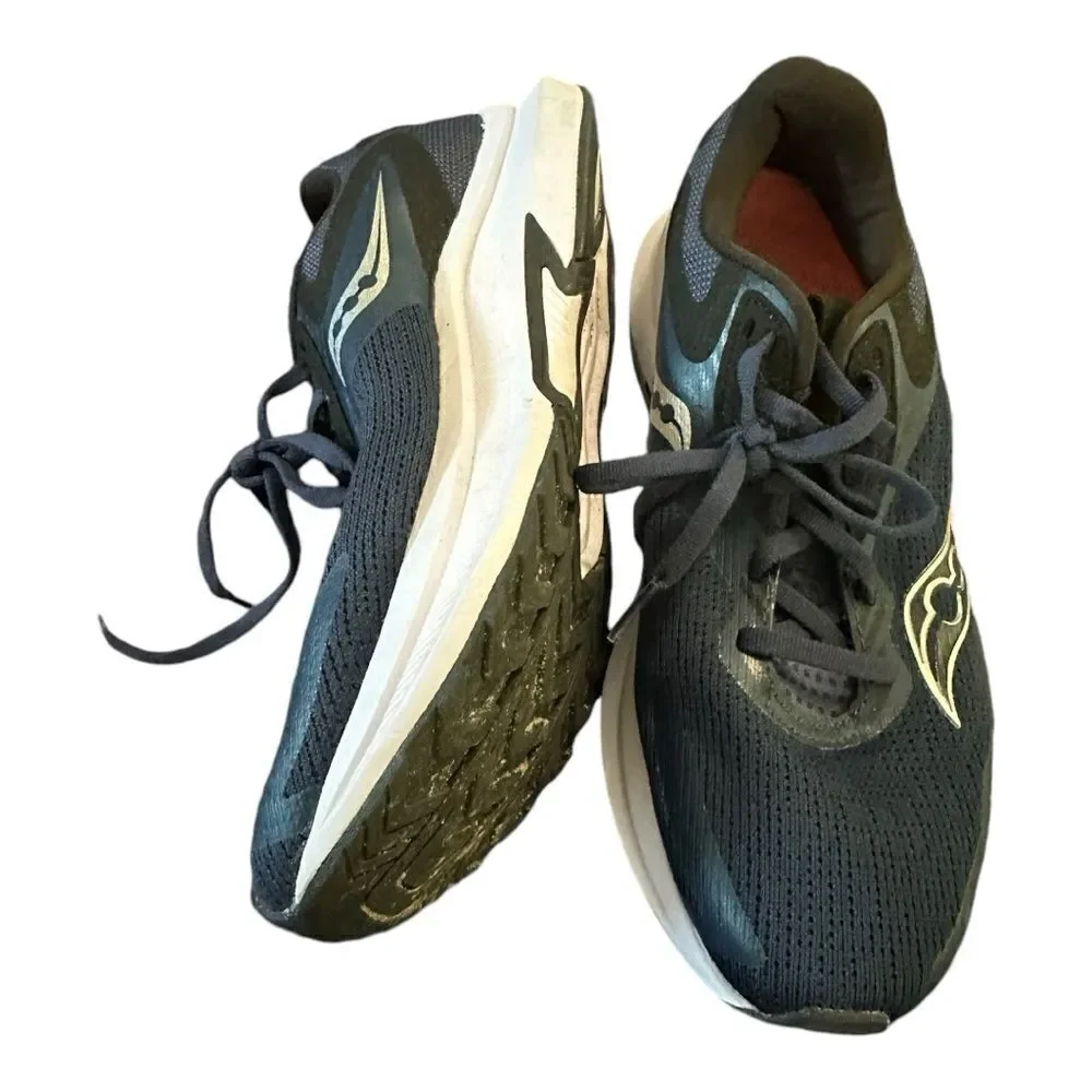 Saucony | Women's Axon 2 in Navy Silver Lace Up Running Walking Shoes | 9